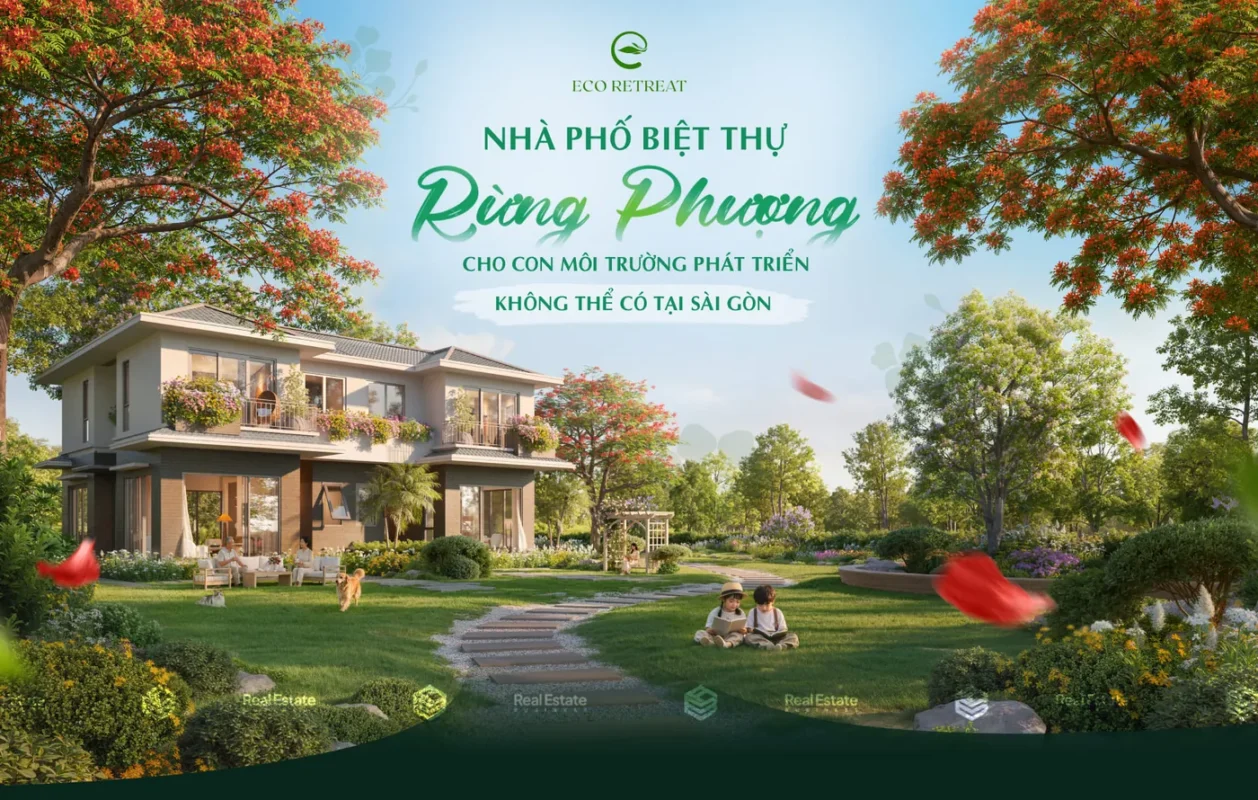 Nhà phố, biệt thự Rừng Phượng – Eco Retreat: chỉ 10% đến khi nhận nhà