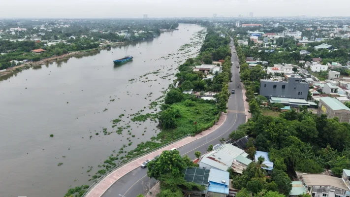 Hiện trạng tuyến đường ven sông Sài Gòn qua khu vực Lái Thiêu