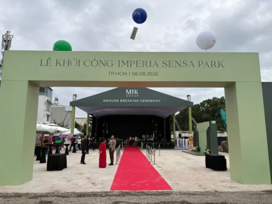 Lễ khởi công Imperia Sensa Park: MIK Group động thổ dự án ven sông Rạch Chiếc