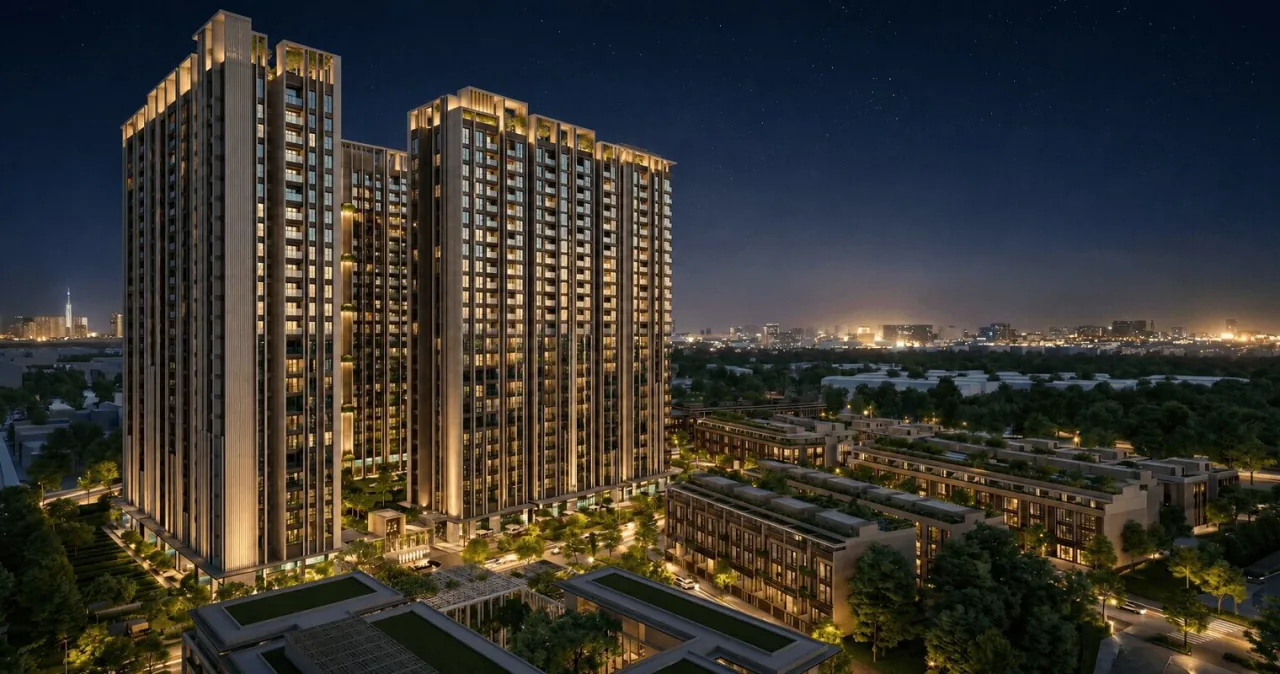 Imperia Sensa Park — Căn hộ ven sông Khu Đông, MIK Group 10 Phối cảnh về đêm Imperia Sensa Park
